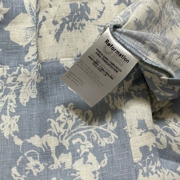 Reformation Aperol Linen Dress - Porcelain - Picture 5 of 7